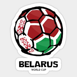 Belarus Football Country Flag Sticker